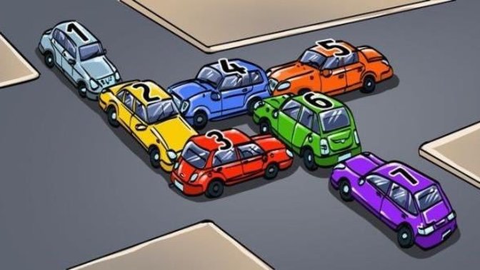 Bu kavşaktaki araçlardan hangisi giderse trafik açılır?