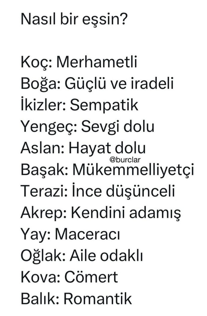 Nasıl bir eşsin?