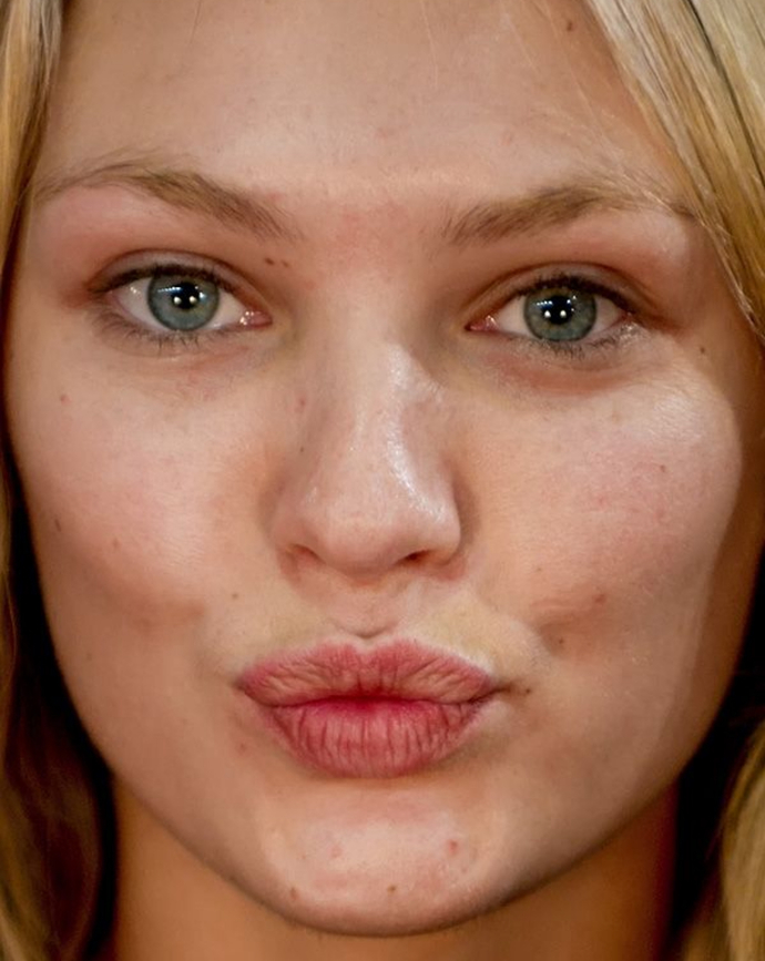 Candice swanepoelin bile bıyıkları var?