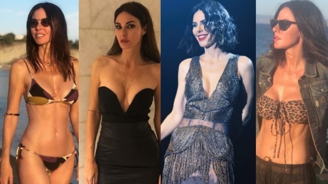 Defne Samyeli çorap üstü body kombini dillere düştü! Sence nasıl olmuş?