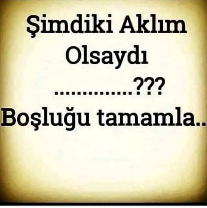 Boşluğu tamamla?