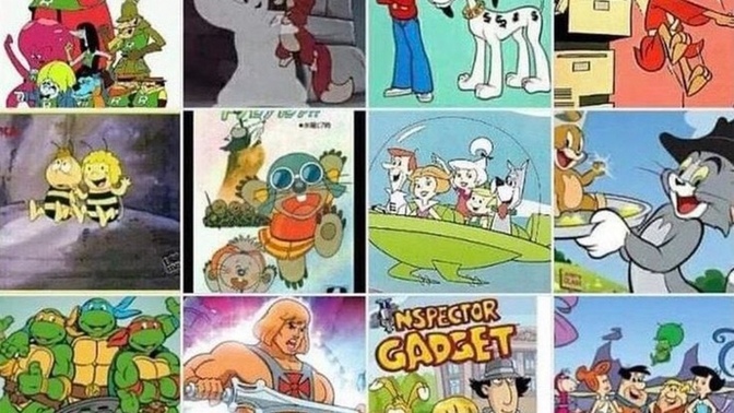 Görseldeki Çizgi filmler ile büyüyenler ne alemde?