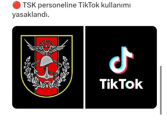 TSK personellerine TİKTOK kullanımı yasaklandı sizce de TSK personeli TİKTOK kullanmamalı mı?