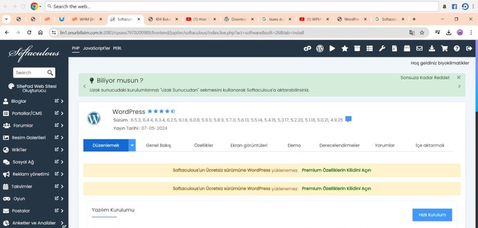 Wordpress hatasını nasıl çözerim?