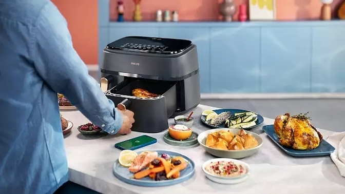 Yepyeni bir deneyim! Çift Hazneli Airfryer’da ilk ne pişirirsin?
