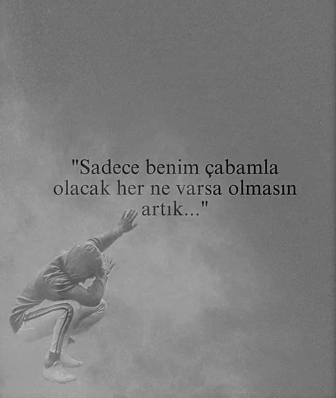 Hep tek başına çabaladığınızı düşünüyormusun?
