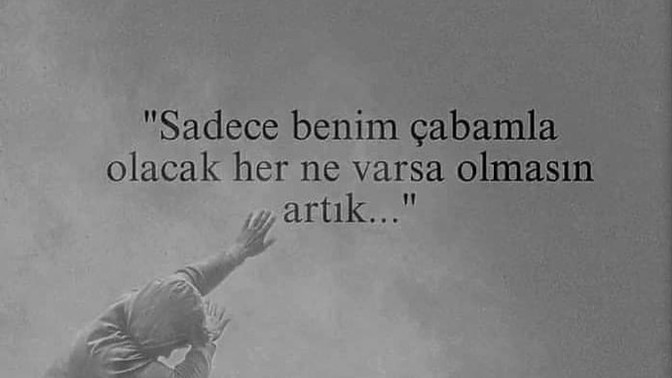 Hep tek başına çabaladığınızı düşünüyormusun?