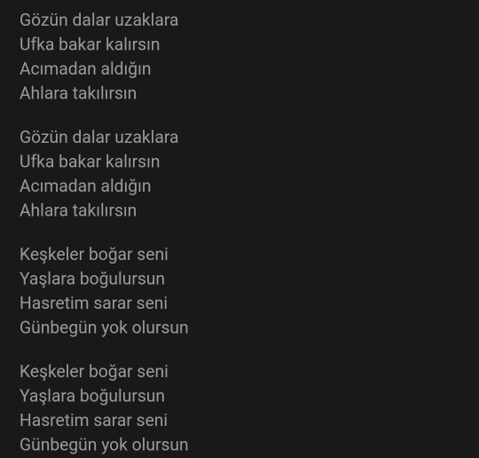 Şu anki ruh halinizi anlatacak olsanız hangi şarkıyla anlatırdınız?