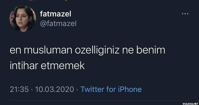 En müslüman özelliğiniz nedir?