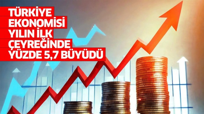 Türkiye Ekonomisi ilk çeyrekte % 5,7 büyümüş😏 Peki siz ne hissediyorsunuz?