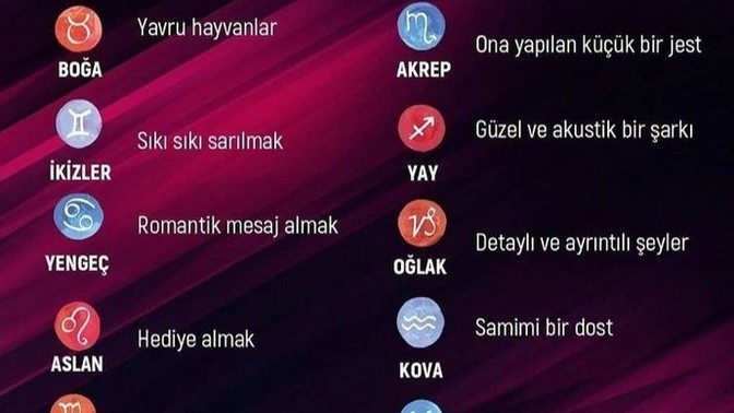 Burcuna göre sen ne seviyorsun?