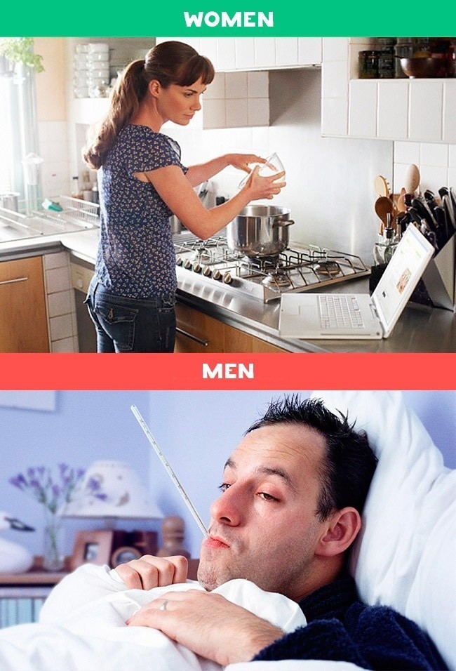 Hastalanınca erkek mi kadın mı daha mızmızlanır?