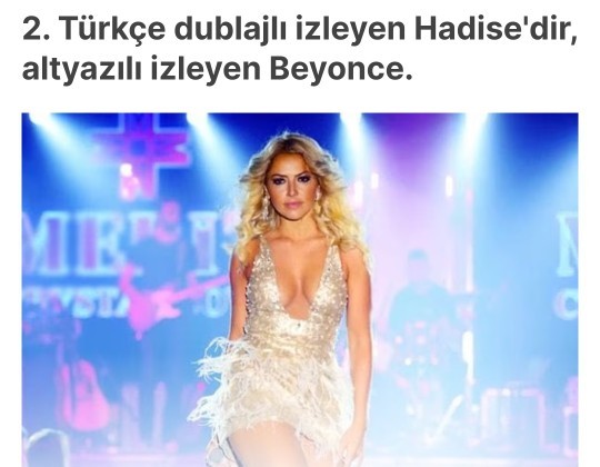 Türkçe dublajlı film izleyen Hadise dir altyazılı izleyen Beyonce midir?