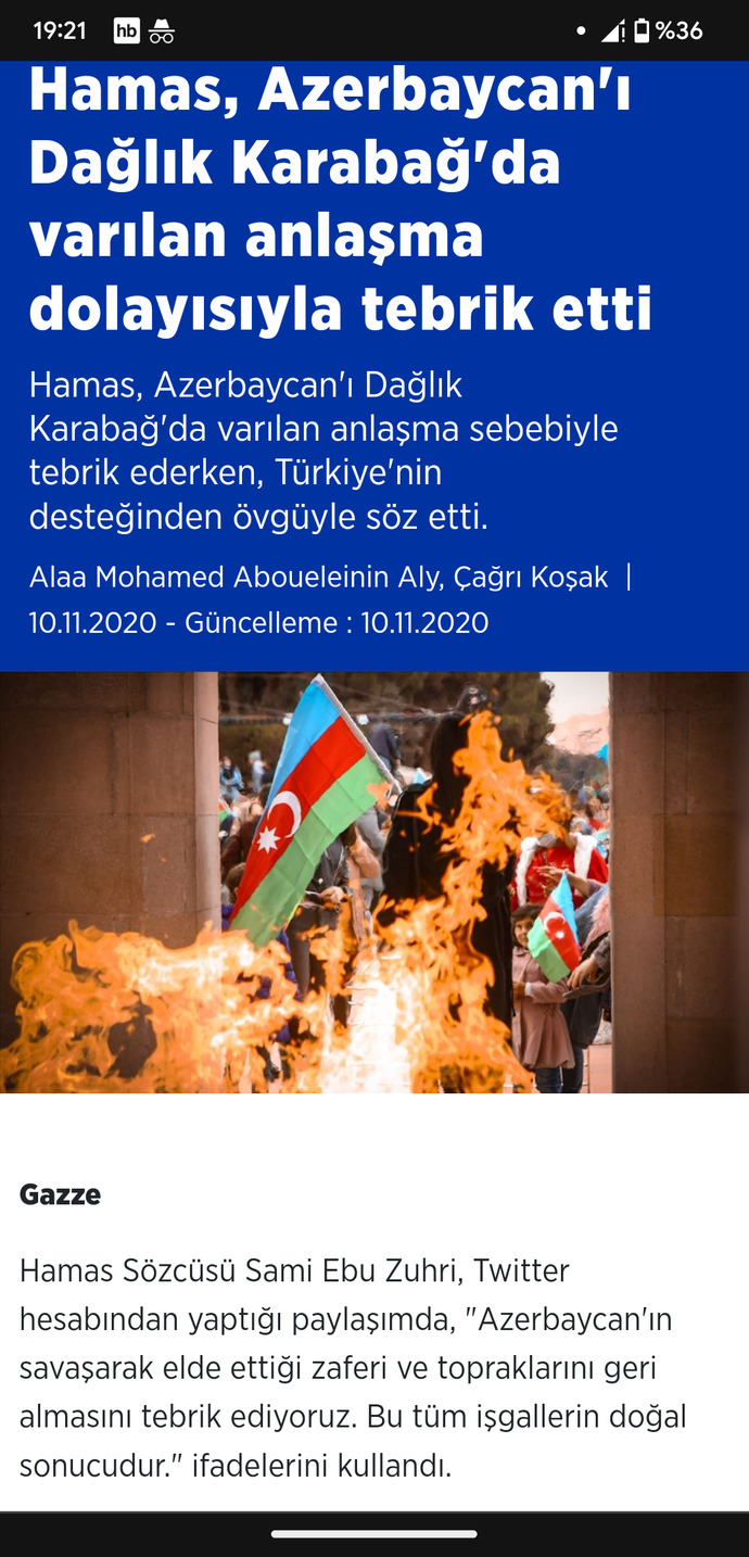 Azarbayjan'ın İsrail'e desteği hakkında ne düşünüyorsunuz?