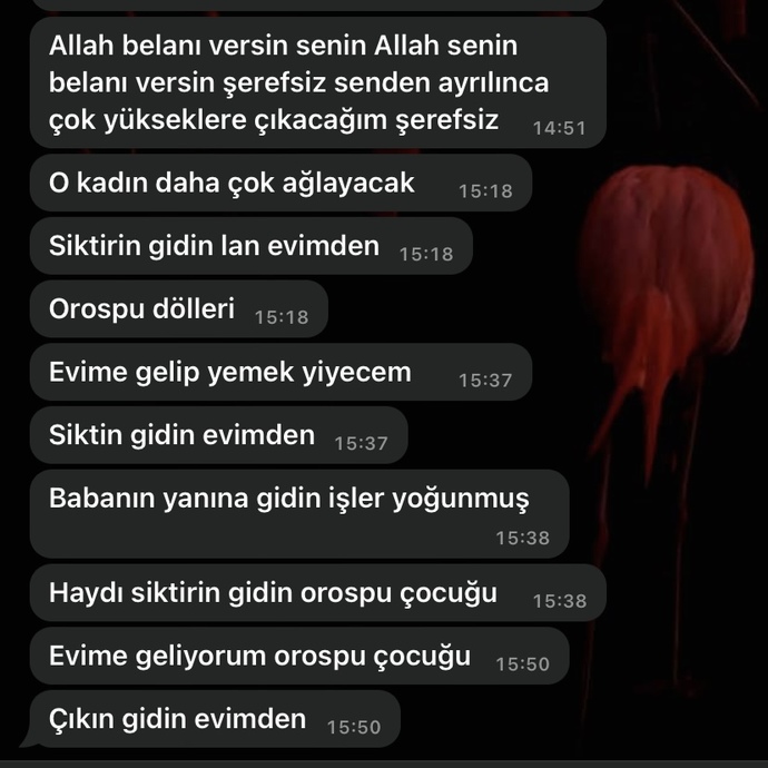 Eşim pişman olsun istiyorum?