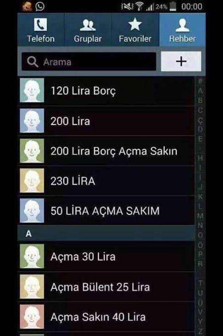 Rehberinizdeki en saçma en değişik isim nedir?