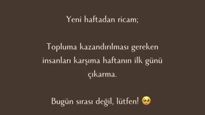 Yeni haftadan beklentin nedir?