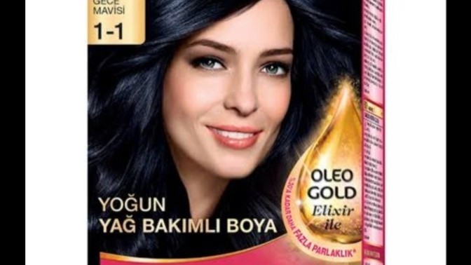 Saçı gece mavisi boyama?