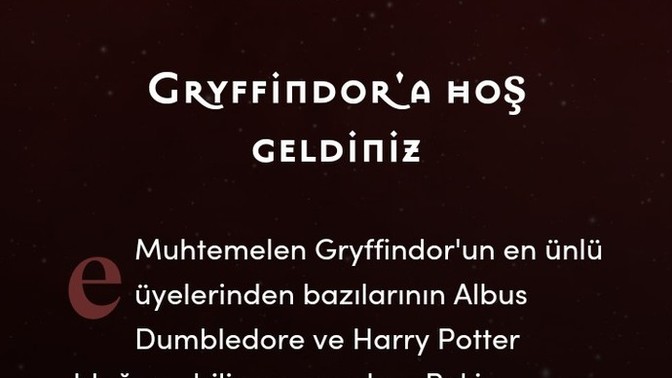 Harry Potter binalarından hangisine daha yakınsınız?