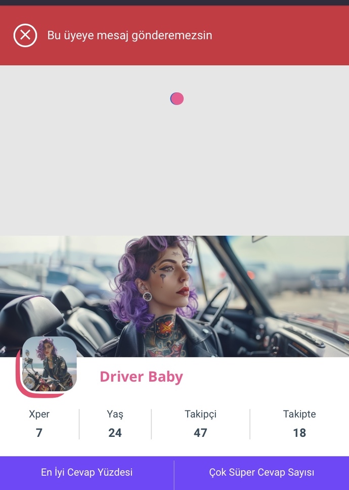 Driver baby’e aşkımı ilan etmek istedim ama böyle oldu ne yapmam lazım?