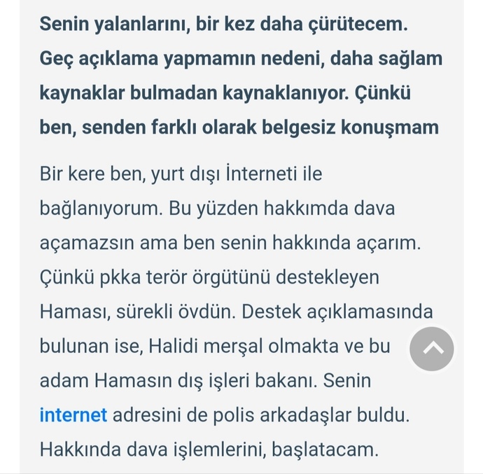Bu nasıl bir üslup böyle? Beni tehdit eden bu kişiye karşı ne yapmalıyım? Yardım edin?