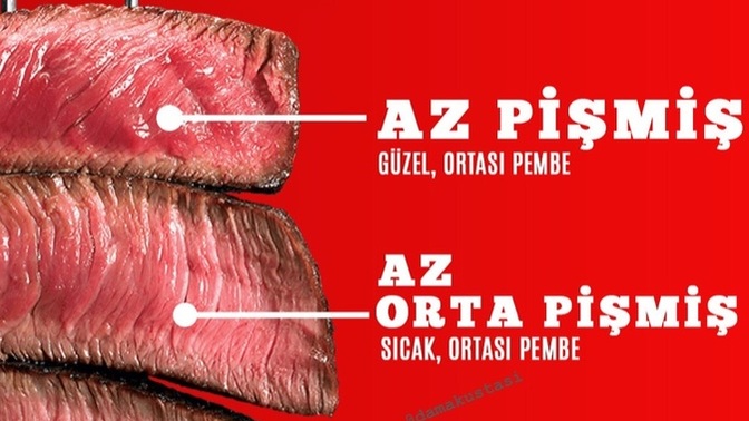 Sizin için etin hangi ayarda pişmesi yeterli? Tercihin hangisi?