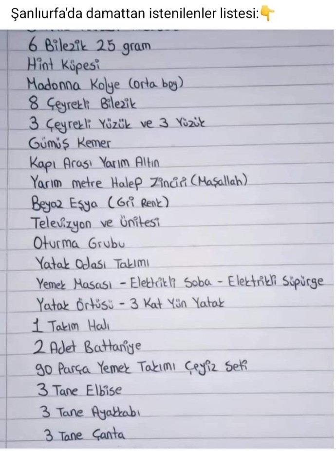 Sevgilinizle evlenmeye karar verdiniz ailesi bunları istedi, tepkiniz ne olur?