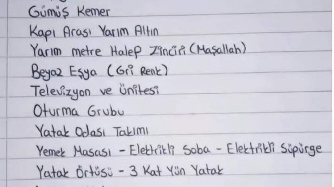 Sevgilinizle evlenmeye karar verdiniz ailesi bunları istedi, tepkiniz ne olur?