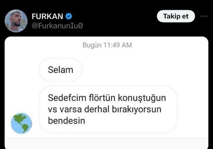 Söyle mesajım yok mu?