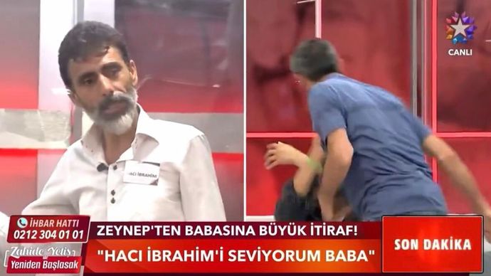 Bir televizyon programının canlı yayınında baba kızına şiddet uyguladı. Bu adam ceza alır mı?