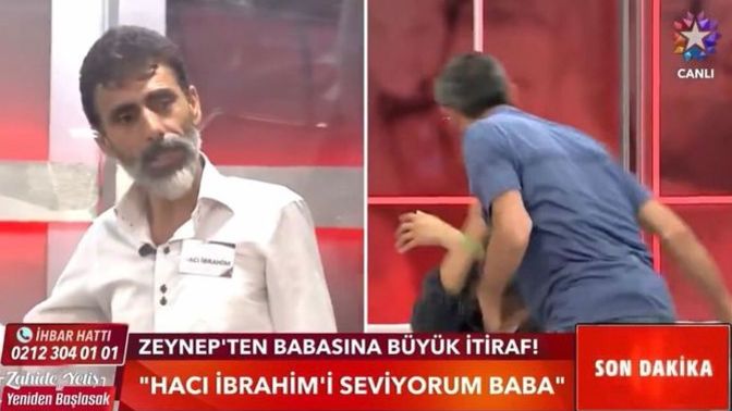 Bir televizyon programının canlı yayınında baba kızına şiddet uyguladı. Bu adam ceza alır mı?