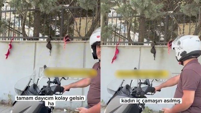 Esenyurt'ta bazı sokaklara kadın iç çamaşırı asılmış. Neden olabilir sizce?