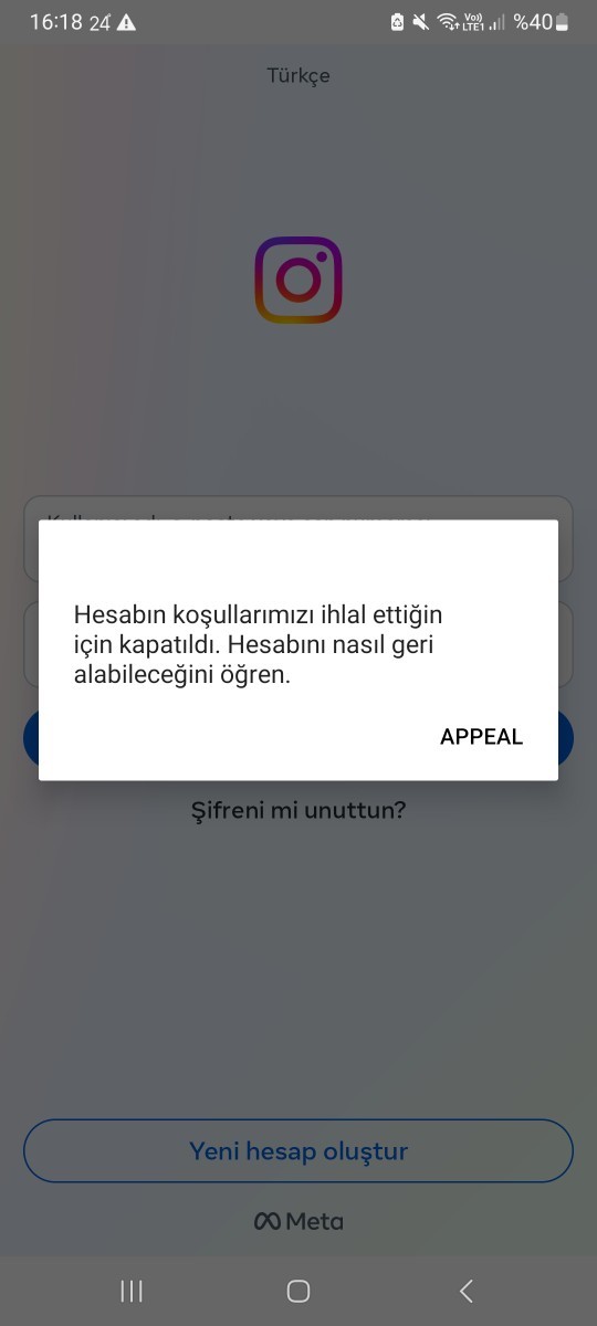 Ark bıktım uygulamayı silmem gerekti sildim şifremi yazdim böyle oldu nasıl çözerim?