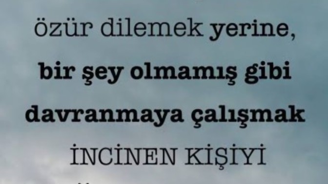 Haksız yere gazla tepki gösterirseniz özür diler misiniz?