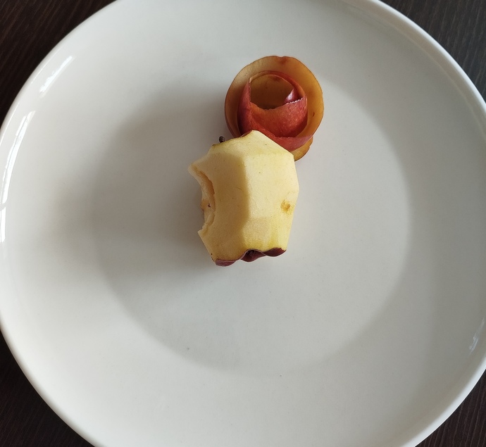 Sizce bu elma görünümlü bir pasta mı yoksa elma mı?
