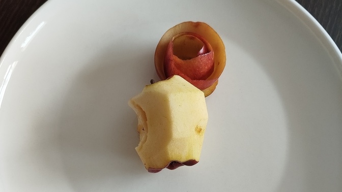 Sizce bu elma görünümlü bir pasta mı yoksa elma mı?