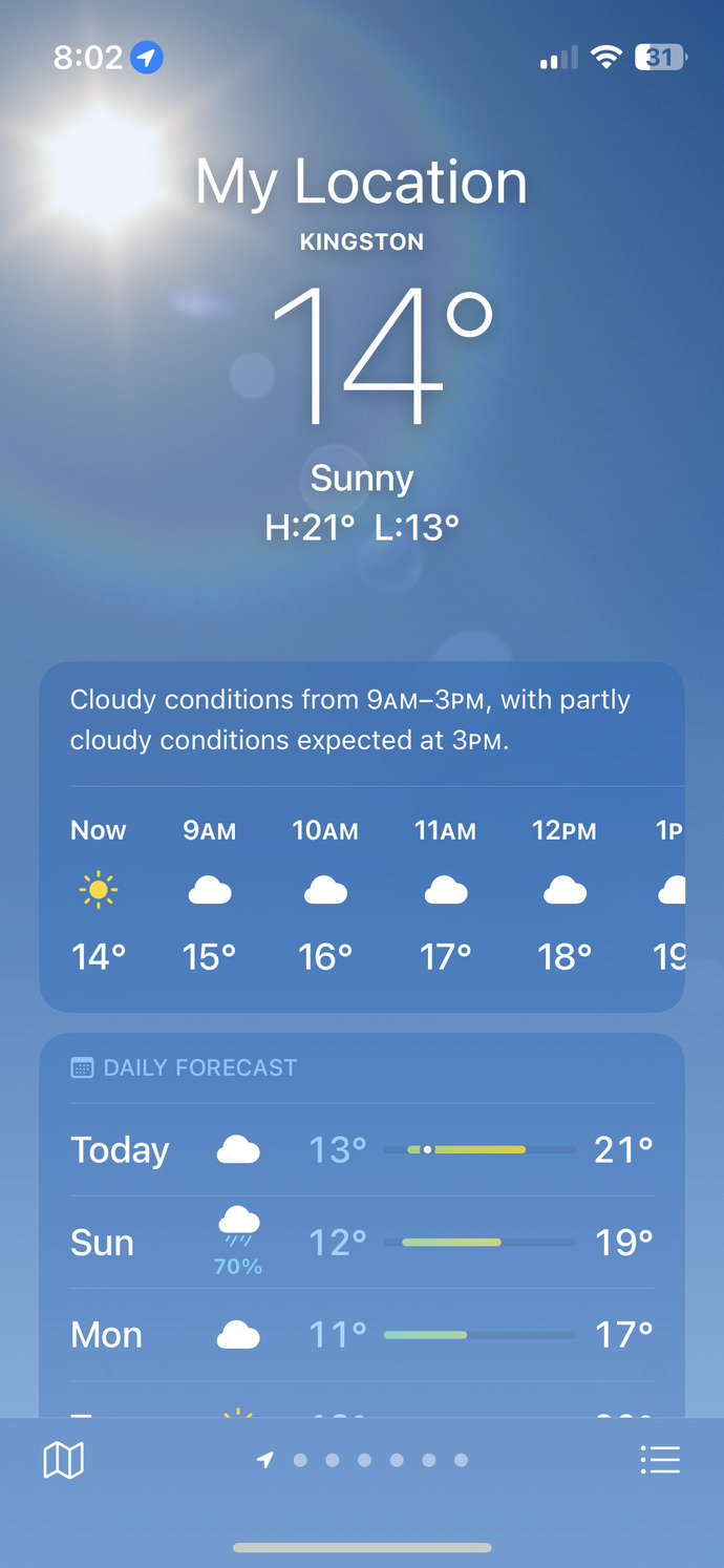 Sizin orada şu an hava kaç derece?