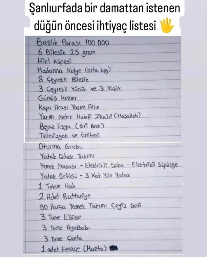 Evlenirken erkek tarafından bişeyler istenmesini doğru buluyor musun?