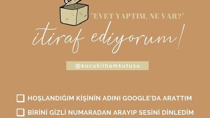 İtiraf edebilir misin? Sen hangilerini yaptın veya daha fena ne yaptın 😄?