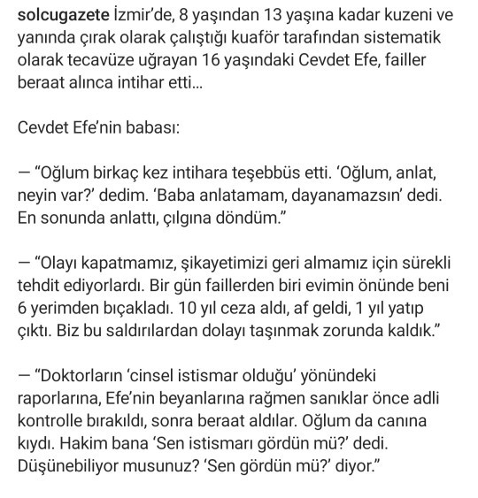 Bu haberi okuduğumdan beri kendimde değilim artık ülkede erkek olmaktamı zor?