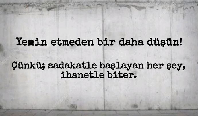 Elinizde bir sprey boya var. Duvara ne yazarsın?