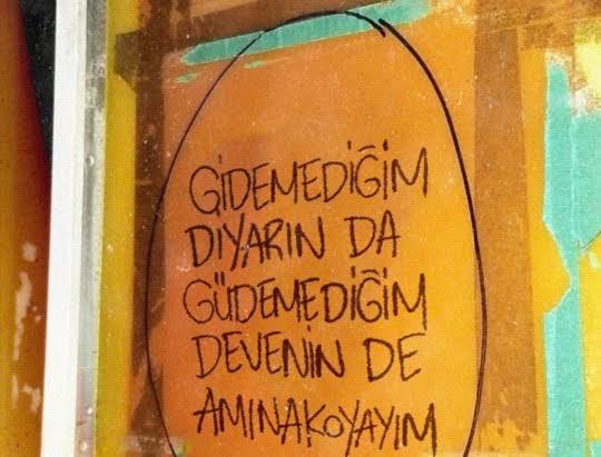 Elinizde bir sprey boya var. Duvara ne yazarsın?