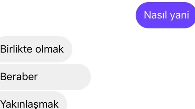 Ne diyor la bu?