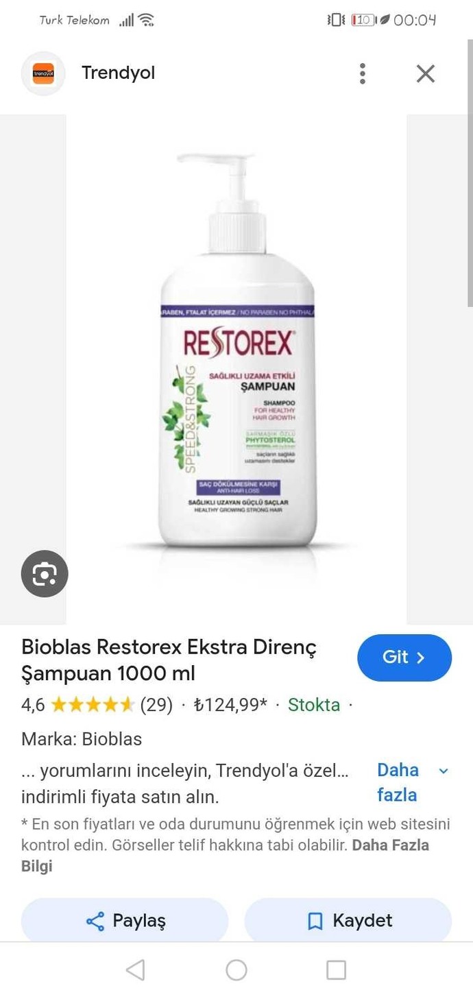 Restorex şampuan saç uzatıyor mu kullanan var mı?