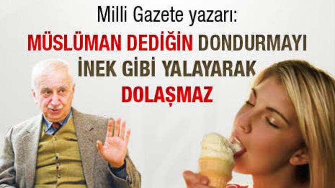 Dışarıda dondurma yalamak günah mı :d?