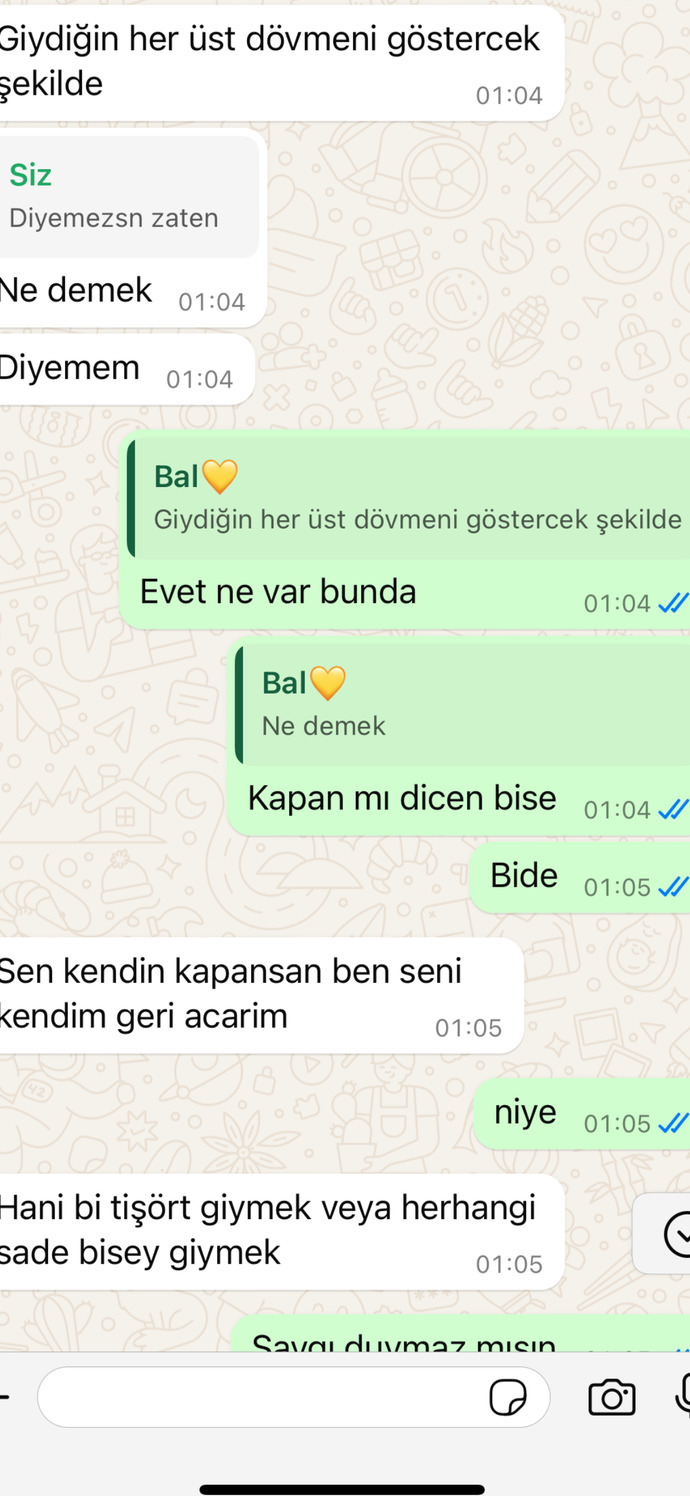 Sevgilim kıyafetime karısıyor?