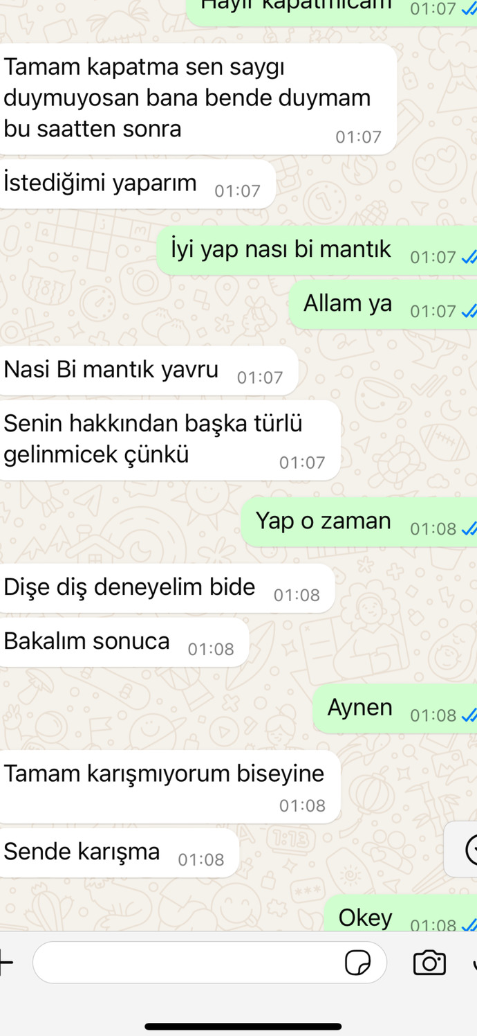 Sevgilim kıyafetime karısıyor?