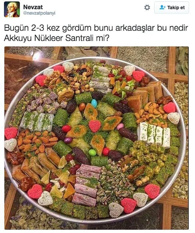 Bu tepsiyi size versem, neyle doldurursunuz?
