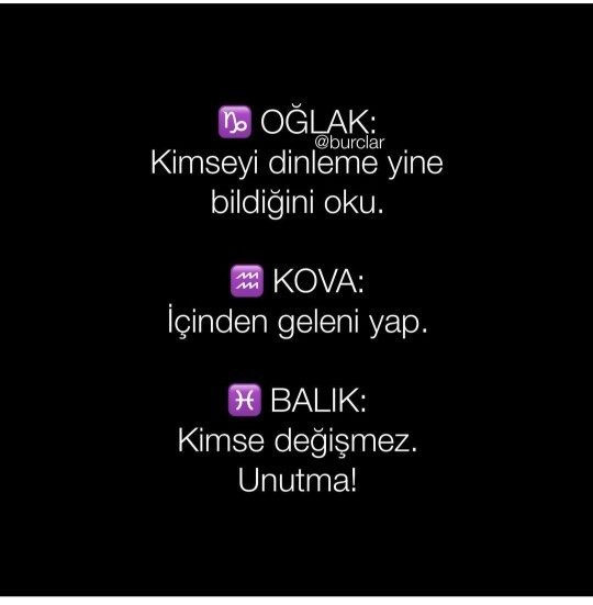 Burcunuza özel tavsiye?