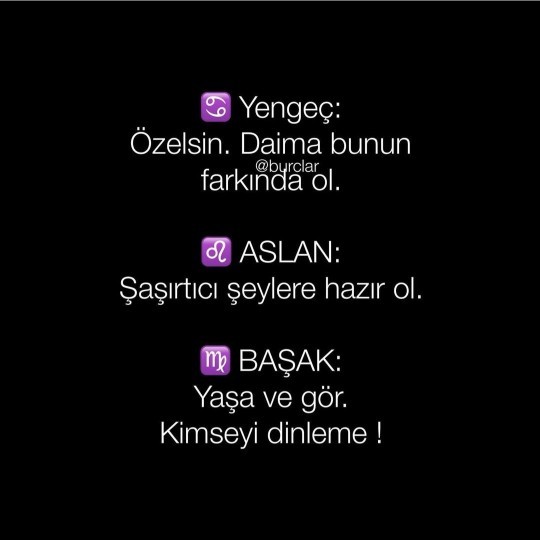 Burcunuza özel tavsiye?